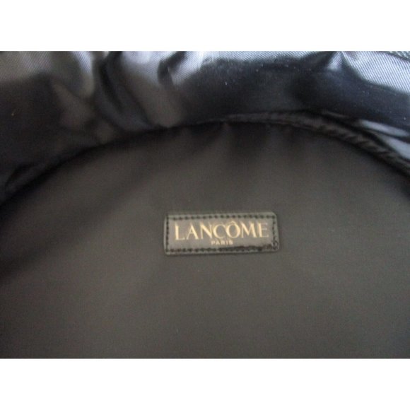 Lancome Paris Make-Up Bag Travel Case Cosmetic Round Zippered Zip Around Handle - Picture 11 of 14